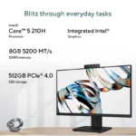 ASUS V440VA-KBC5005WS All-in-One PC featuring an Intel Core 5 210H processor, 8GB DDR5 RAM, and 512GB SSD at YourShoppy.com.