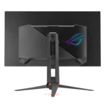 Rear view of ASUS ROG Swift OLED PG32UCDM 31.5-inch 4K QD-OLED 240Hz gaming monitor with RGB logo at YourShoppy.com.