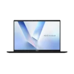 ASUS Vivobook 16 X1607QA-MB190WS laptop in Quiet Blue featuring a 16-inch WUXGA display and Snapdragon X processor.