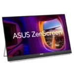 ASUS ZenScreen MB27ACF 27-inch QHD 100Hz portable monitor with a slim design and integrated stand at YourShoppy.com.