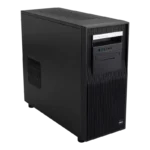 ASUS Pro ET900A X9 Threadripper PRO barebone workstation tower in black, featuring a front-facing optical drive and I/O ports