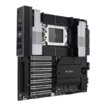 Asus Pro WS WRX90E-SAGE SE workstation motherboard featuring sTR5 socket, 7 PCIe 5.0 slots, and 8 DDR5 RAM slots at YourShopp