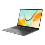 Asus Vivobook S16 S5608QA-U3413WS 16-inch OLED laptop in matte gray with Snapdragon processor at YourShoppy.com.