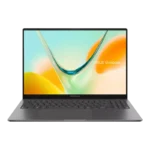 Asus Vivobook S16 S5608QA-U3413WS 16-inch OLED laptop in Matte Gray with Snapdragon X processor at YourShoppy.com.