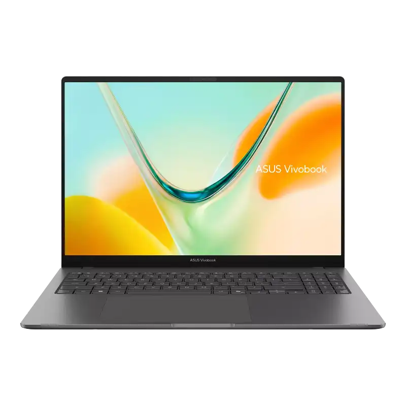 ASUS Vivobook S16 S5608QA-U3413WS | YourShoppy.com Asus Vivobook S16 S5608QA-U3413WS 16-inch OLED laptop in Matte Gray with Snapdragon X processor at YourShoppy.com.