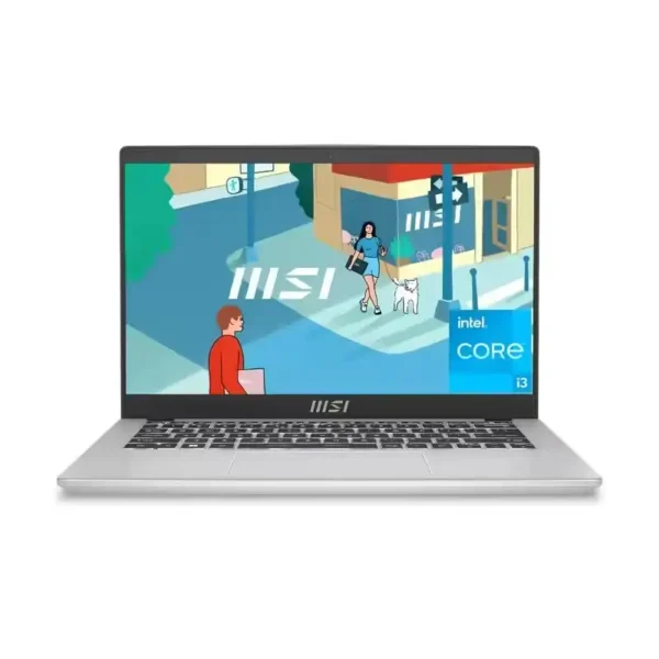 MSI Modern 14 C13M-118IN laptop in Urban Silver with a 14-inch display, Intel Core i3 processor, and Windows 11 at YourShoppy