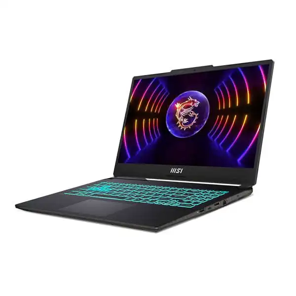 MSI Cyborg 15 A12UDX-111IN gaming laptop with backlit keyboard and translucent chassis design available at YourShoppy.com.