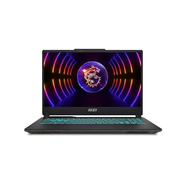 MSI Cyborg 15 A12UDX-111IN gaming laptop with a translucent chassis design and backlit keyboard available at YourShoppy.com.