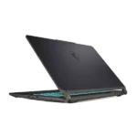 MSI Cyborg 15 A12UDX-111IN gaming laptop with a translucent chassis and backlit keyboard viewed from the rear at YourShoppy.c