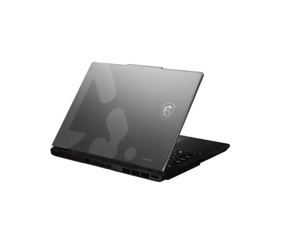 MSI Cyborg 15 C13WE-104IN gaming laptop in Platinum Gray featuring a translucent chassis design at YourShoppy.com.