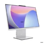 Lenovo IdeaCentre AIO 24ARR9 23.8-inch all-in-one desktop with a sleek white stand and FHD display at YourShoppy.com.
