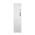 Lenovo IdeaCentre 08IAS10 white tower desktop featuring a vertical ribbed front panel with front-facing ports at YourShoppy.c