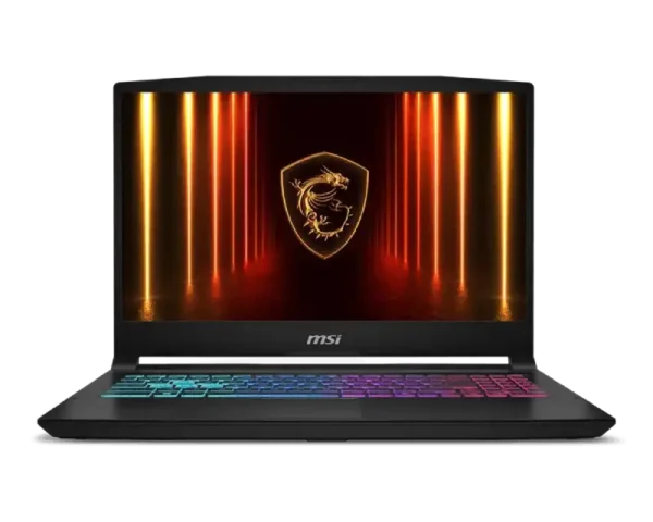 MSI Katana 15 HX B14WFK-112IN gaming laptop with 15.6-inch QHD display and RGB backlit keyboard at YourShoppy.com.