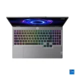 Lenovo LOQ 15IRX10 Gaming Laptop in Luna Grey featuring an RGB backlit keyboard and a 15.6-inch display at YourShoppy.com.