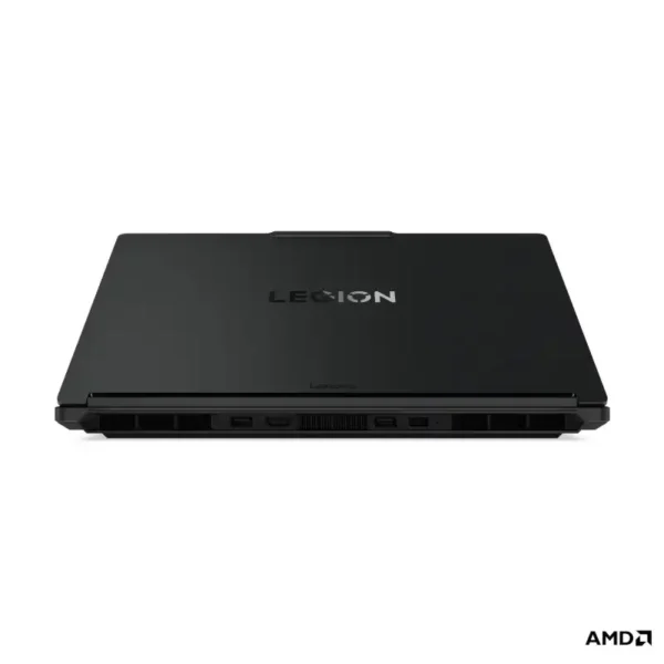 Rear view of the Eclipse Black Lenovo Legion 5 15AHP11 gaming laptop showing the rear ports and branding at YourShoppy.com.