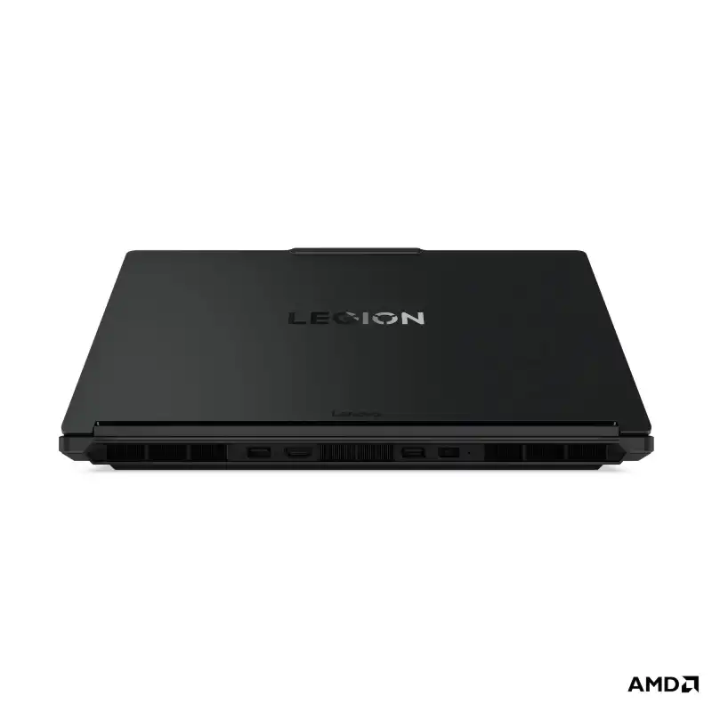 Rear view of the Eclipse Black Lenovo Legion 5 15AHP11 gaming laptop showing the rear ports and branding at YourShoppy.com.