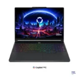 Lenovo Legion 5 15IPH11 gaming laptop in Eclipse Black with an RGB backlit keyboard and Intel Core Ultra branding.