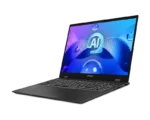 MSI Prestige 16 AI Evo B1MG-054IN business laptop in Stellar Gray with a 16-inch QHD+ display at YourShoppy.com.