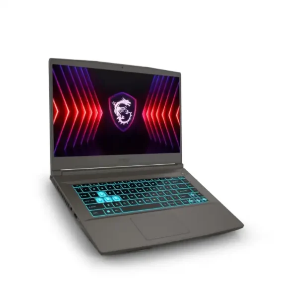 MSI Thin 15 B13UC-125IN gaming laptop in Cosmos Gray with a 15.6-inch display and backlit keyboard available at YourShoppy.co
