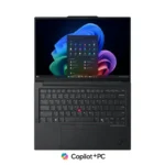 Lenovo ThinkPad E14 Gen 7 21U2009MIG laptop with 14-inch display, black chassis, and Copilot+ PC branding at YourShoppy.com.