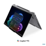 Lenovo ThinkPad X1 2-in-1 Gen 11 Aura Edition 21V9S09V00 grey touchscreen laptop in tent mode at YourShoppy.com.