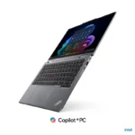 Lenovo ThinkPad X1 2-in-1 Gen 11 Aura Edition 21V9S09V00 grey touchscreen laptop with Intel Core Ultra 7 processor.