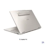 Lenovo Yoga 7 2-in-1 14IPH11 83TC007YIN laptop in Seashell color with a stylus pen attached to the lid at YourShoppy.com.