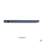 Side profile of the Cosmic Blue Lenovo Yoga 9 2-in-1 14IPH11 laptop showing ports and sleek design at YourShoppy.com.