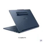 Lenovo Yoga 9 2-in-1 14IPH11 in Cosmic Blue showing the back cover with a magnetic stylus pen attached at YourShoppy.com.