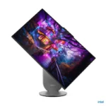 Lenovo Yoga AIO 27IAH10 desktop with a 27-inch QHD display tilted on its stand, available at YourShoppy.com in Bangalore.