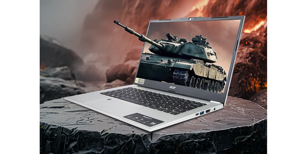 Acer TravelLite laptop built to MIL-STD-810H