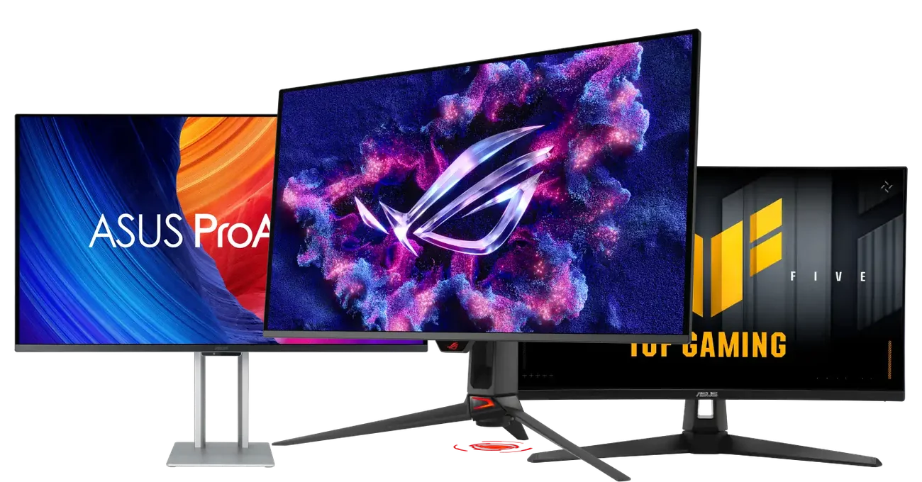ASUS ProArt, ROG Swift OLED and TUF Gaming monitors