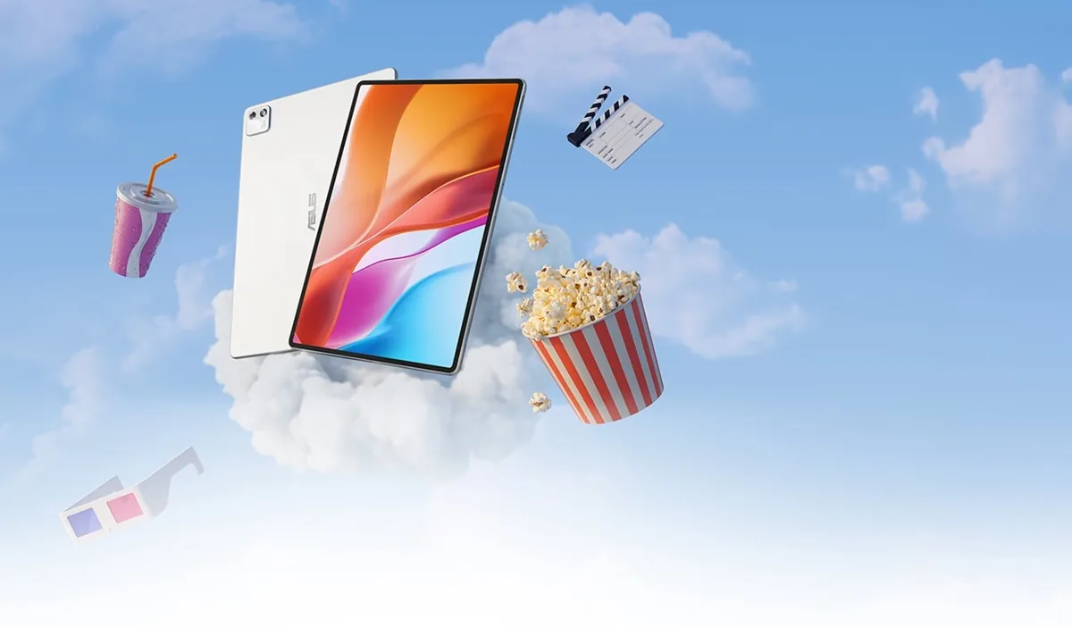 ASUS Pad T3201 OLED tablet in Pure White