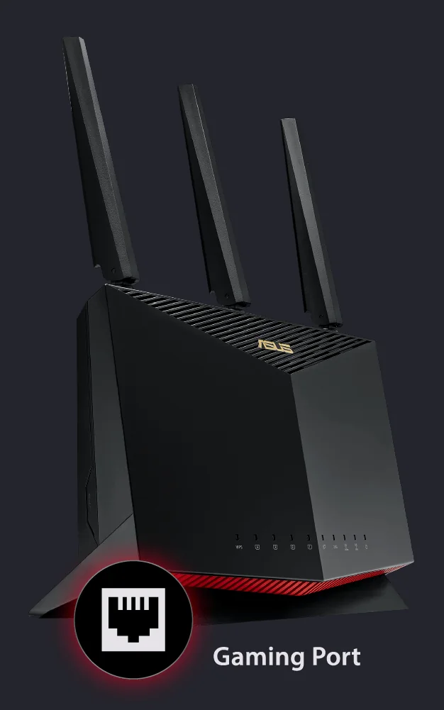 Dedicated gaming port on the ASUS RT-AX86U Pro