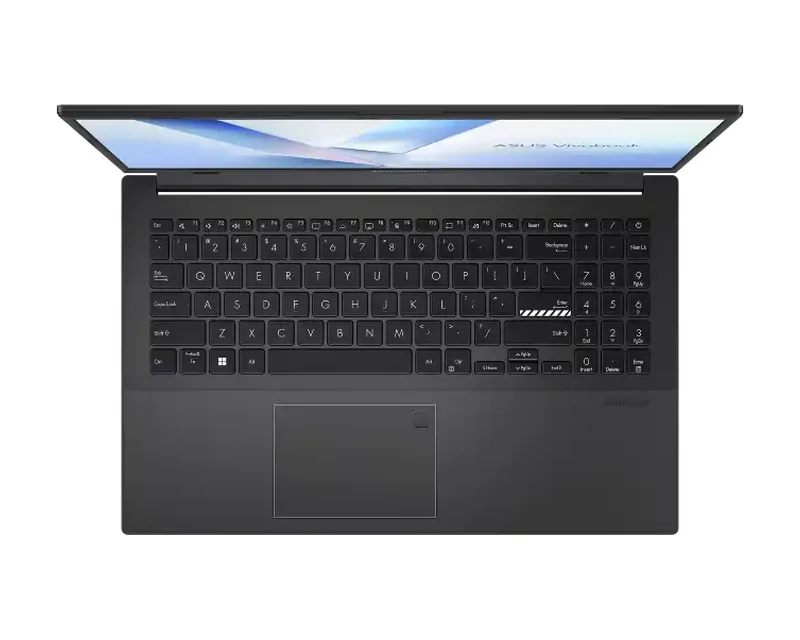 ASUS Vivobook Go 14 keyboard and touchpad from above