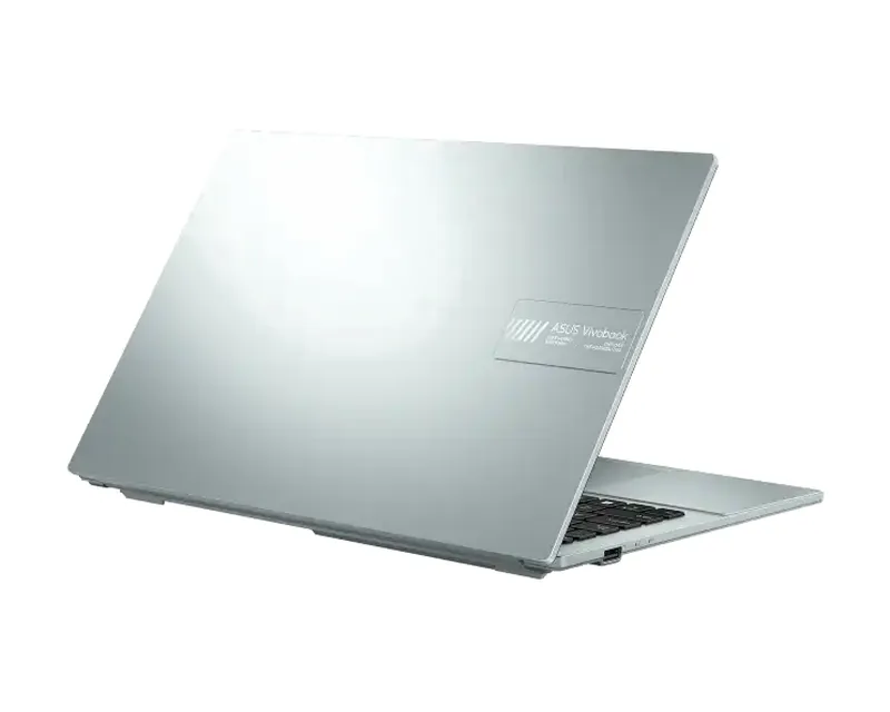 ASUS Vivobook Go 14 Green Grey lid from behind