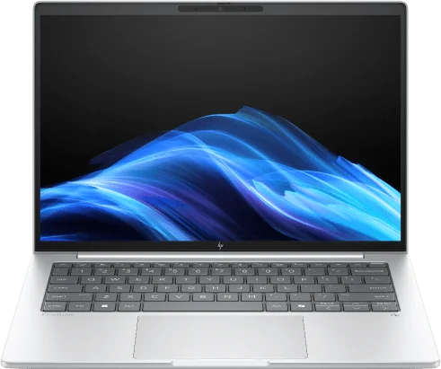 HP EliteBook 8 series laptop in Glacier Silver