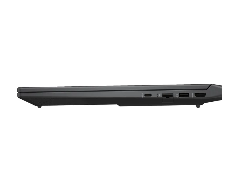 HP Victus 15 side ports with USB-C, HDMI 2.1 and Ethernet
