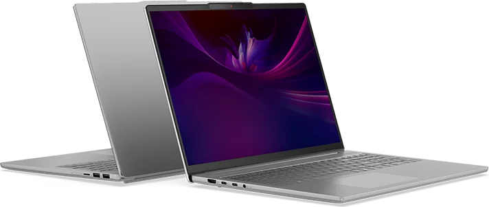 Two Lenovo IdeaPad laptops in Cloud Grey