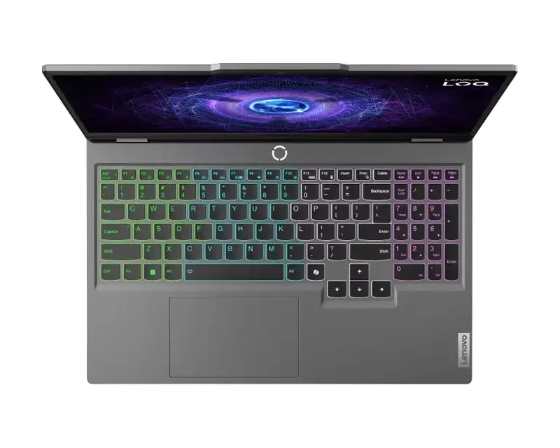 Lenovo LOQ 15 keyboard with number pad and backlight