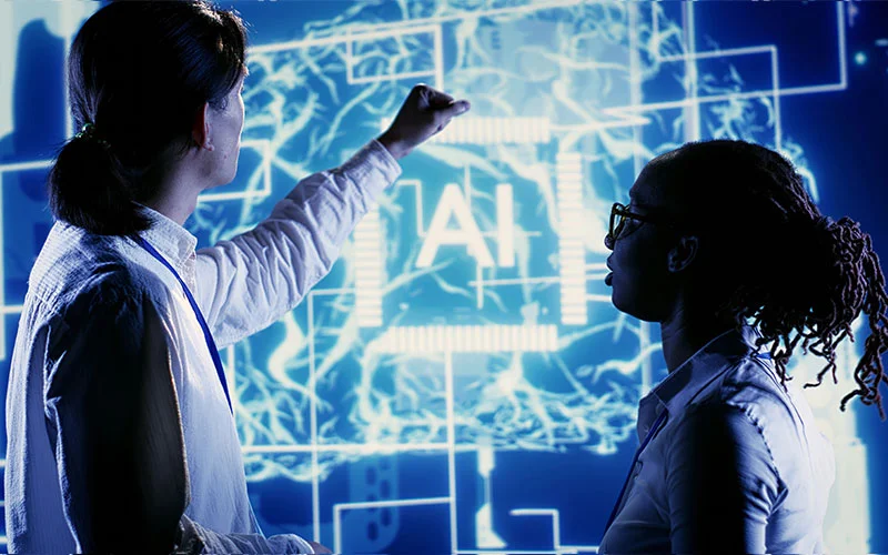 AI developers using MSI EdgeXpert in an enterprise