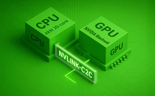 NVIDIA GB10 Grace Blackwell: 20-core Arm CPU and Blackwell GPU linked by NVLink-C2C