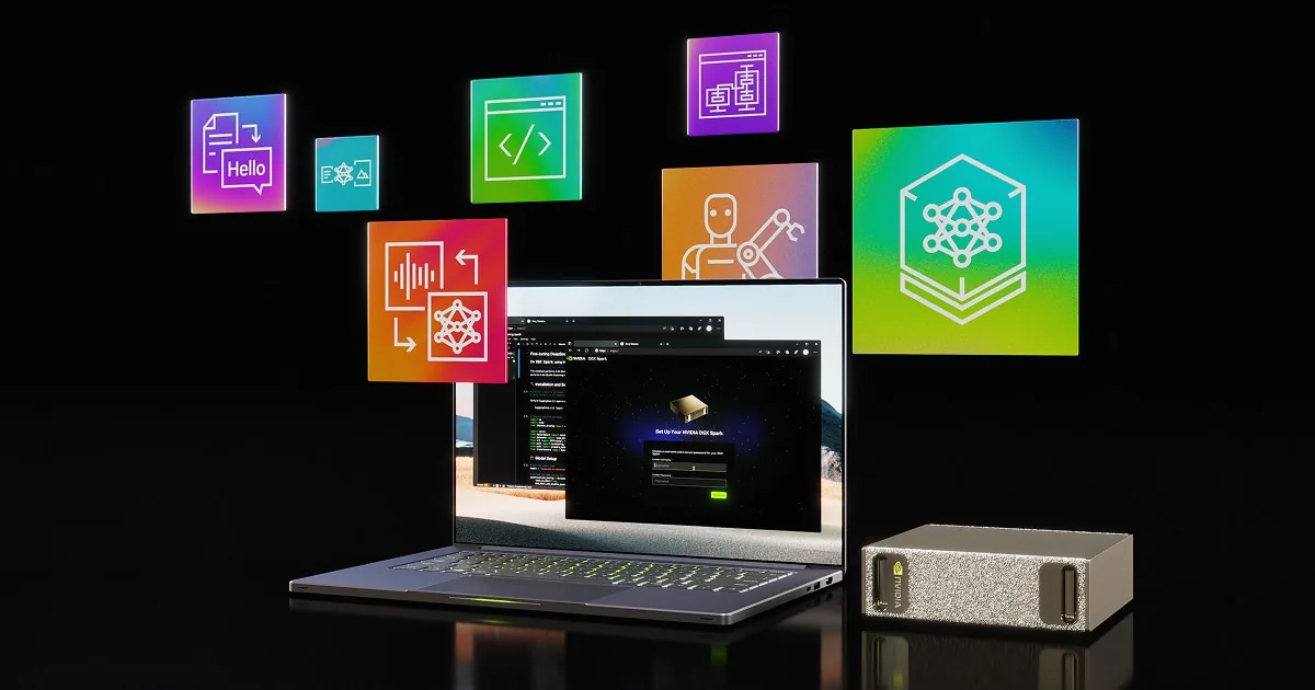 NVIDIA DGX Spark personal AI supercomputer with AI software stack
